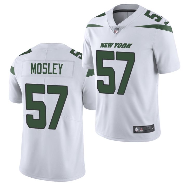 Men New York Jets 57 C.J. Mosley Nike White Vapor Limited NFL Jersey
